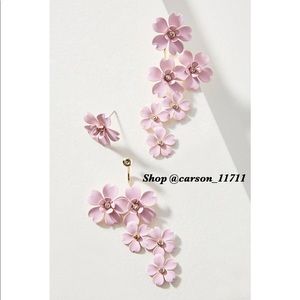 NEW Anthropologie In Full Bloom Drop Earrings
